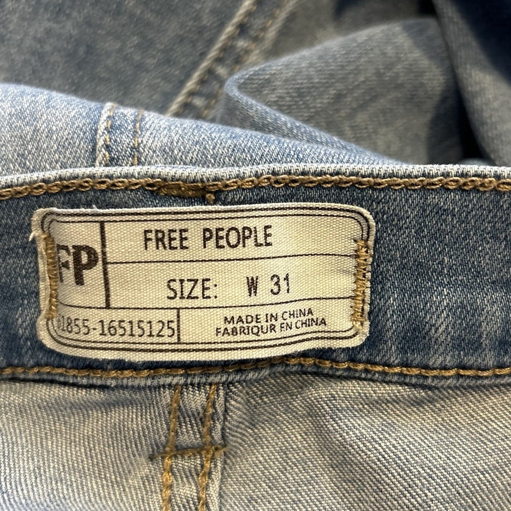Free People So Many Seams‎ Flare Jeans Buttonfly Bootcut Size 31 - Picture 5 of 7
